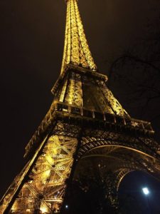 Eiffeltårnet i Paris. 